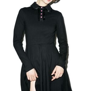 Lazy Oaf heart button dress